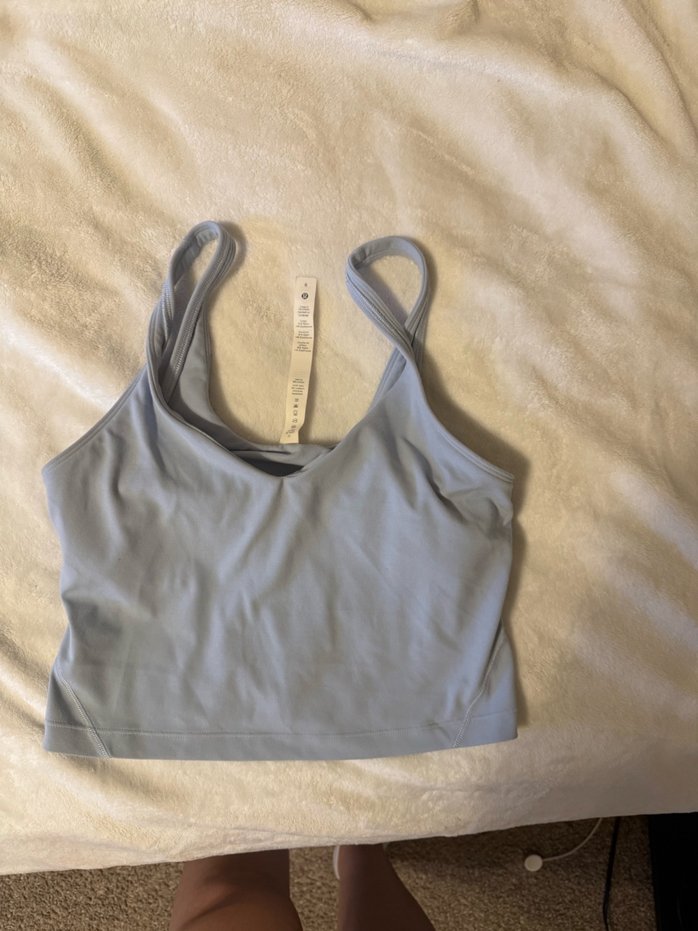 Lululemon light blue align tank - pads removed